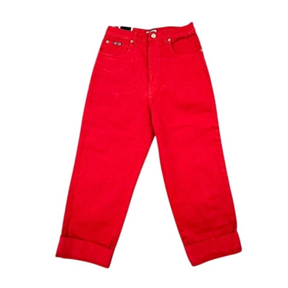Vintage Daily-Wear USA Red Stretch Jeans High Rise Size 9/10 New With‎ Tags